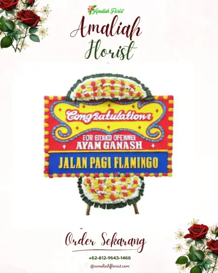 Sewa Papan Bunga Bendet